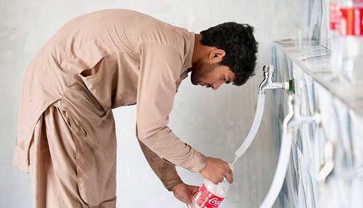 Community using water